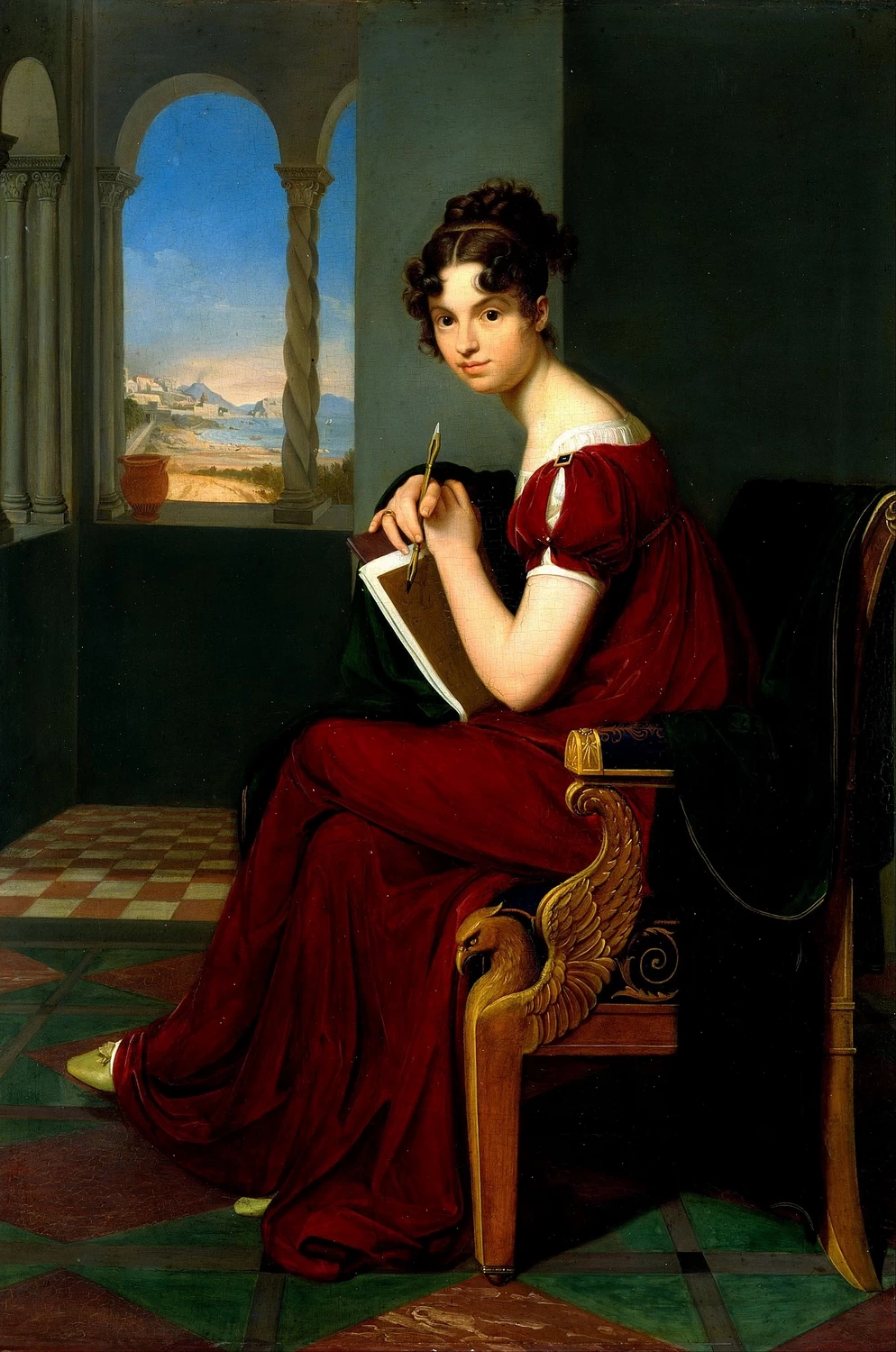 Giovane donna con strumenti da disegno - Galerie Neue Meister, Dresda